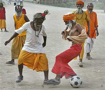 Babas beim Fussball